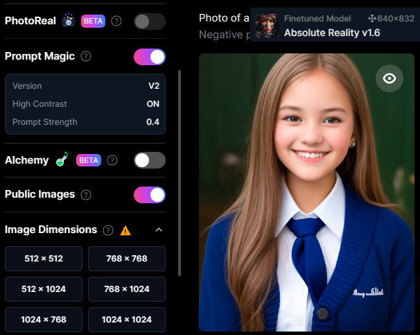 Absolute Reality v1.6＋Prompt Magic V2