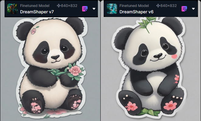 cute panda stickers