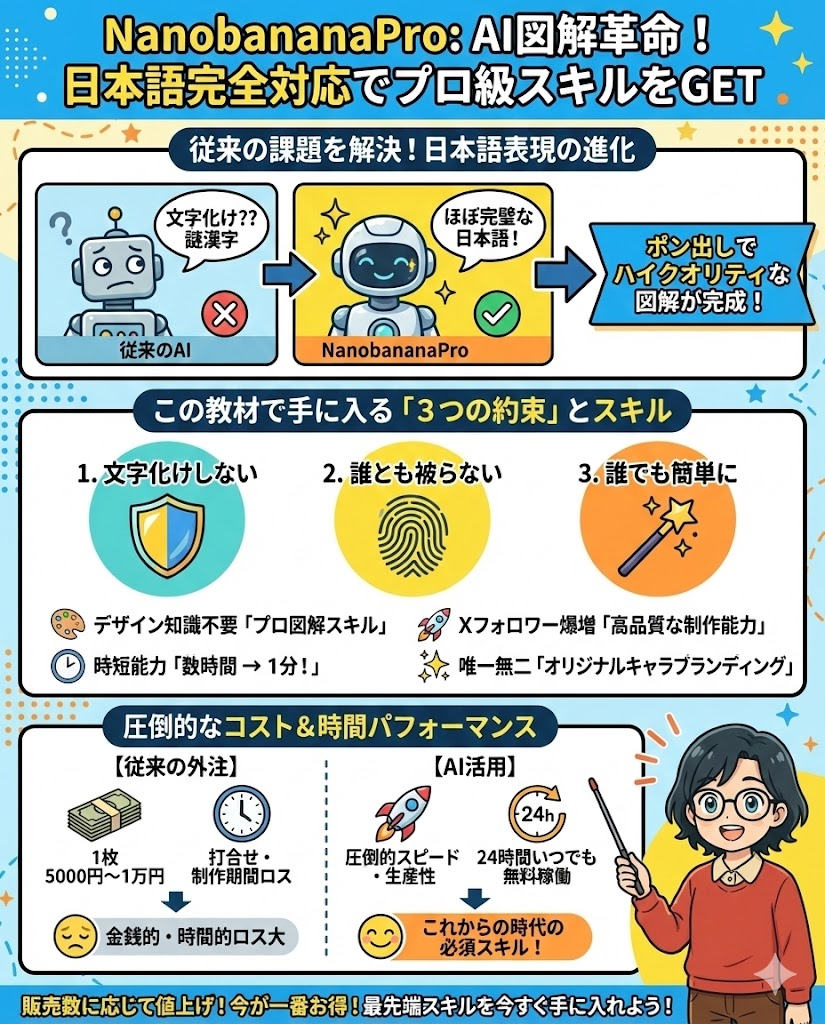 NanobananaProを使った最先端の画像スキル解説画像